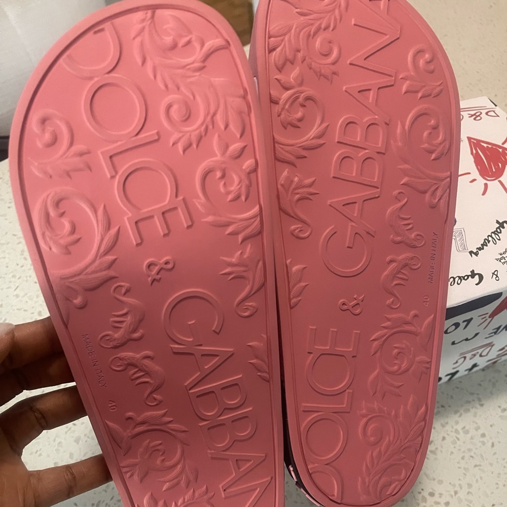 100% Authentic D&G slides brand new